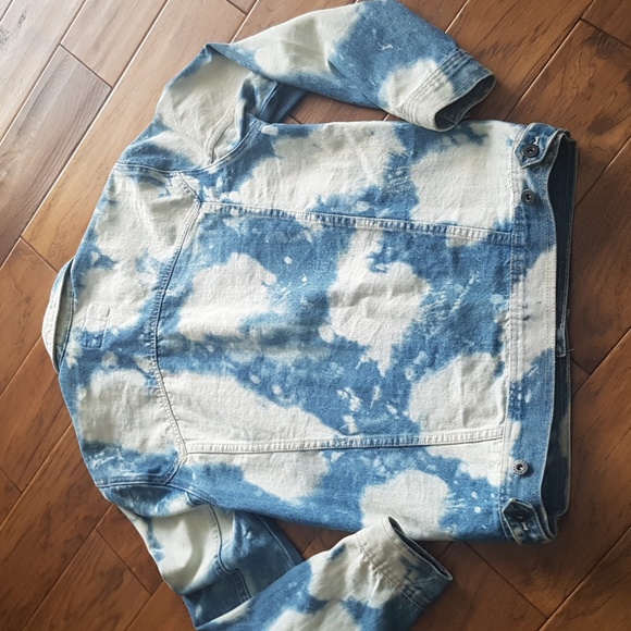 Barney Cools Men's Bleached B Rigid Blue White Jean Jacket Size M - Picture 9 of 16